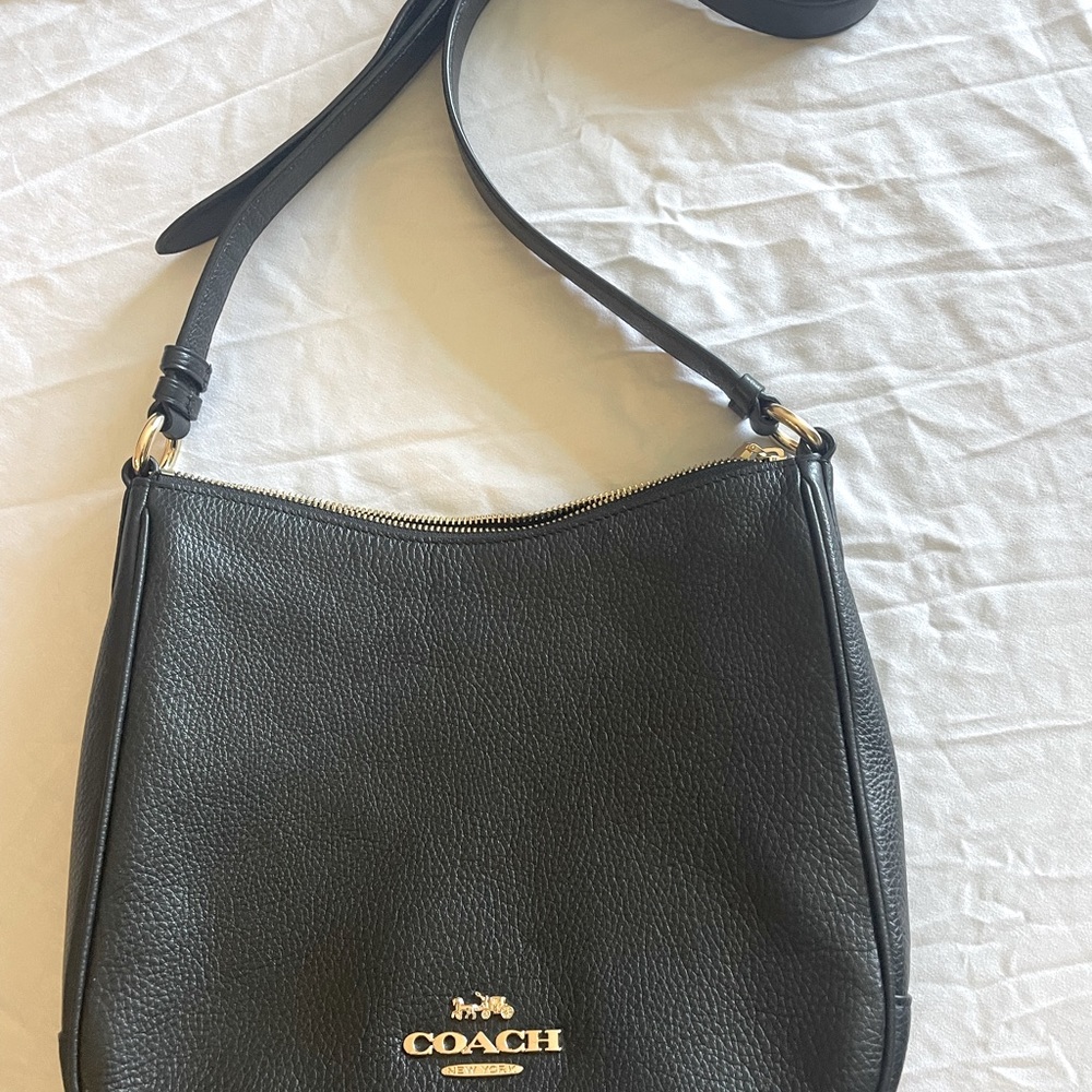 Leather coach crossbody